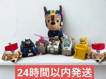 파우 패트롤 베이직 비클 5대 세트 봉제 인형 체이스 스카이