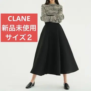CLANE 볼륨 플레어 스커트