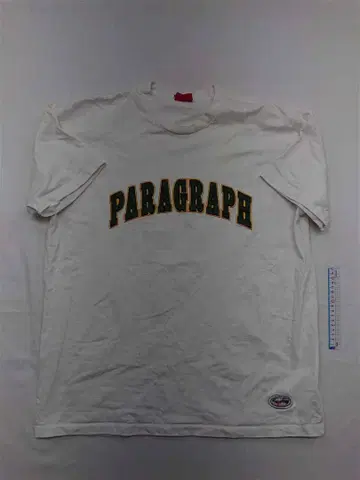 패러그래프 로고 자수 티셔츠 화이트 계열 남성용