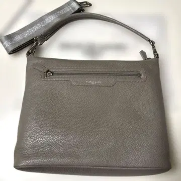 살롱 드 알파드 2way 호리젠탈 미니백 가죽 핸들 부착