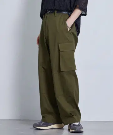 JUNRED 유로 밀리터리 배기 카고 팬츠 M 사이즈
