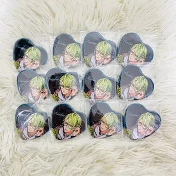 브라스 린도 하트 캔뱃지 12개 세트