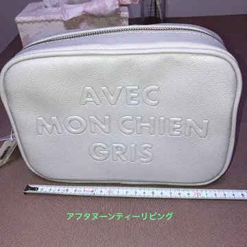 애프터눈 티 리빙 화이트 그레이 숄더백 인조 가죽