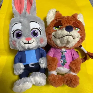 주토피아2 봉제 인형 백팩 2종 세트