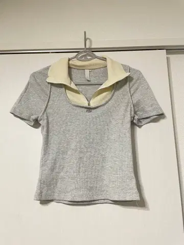 Kijun 스퀘어 하프 집업 탑 M 사이즈