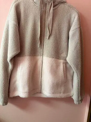 adidas 플리스 자켓 베이지 핑크 M 미사용 새상품 택 포함