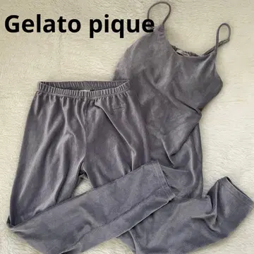 젤라피케 룸웨어 상하의 세트 브라탑 팬츠 그레이 가을/겨울 원단
