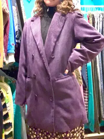 코듀로이 보라색 테일러드 자켓 니코앤드 niko and