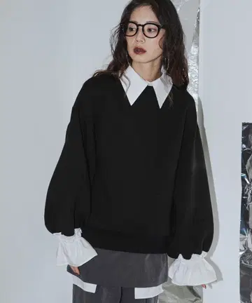 2WAY 프릴 도킹 본딩 맨투맨