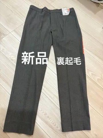 새상품 다크 그레이 허리 73 인심 73 속기모 슬랙스 울 라이크