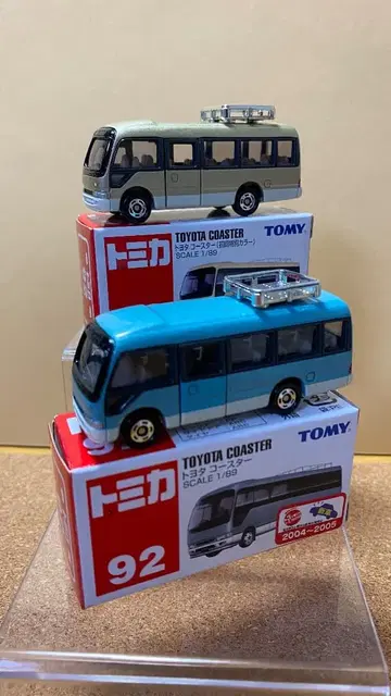 토미카 도요타 코스터 보통 & 첫회 특별 색상 세트
