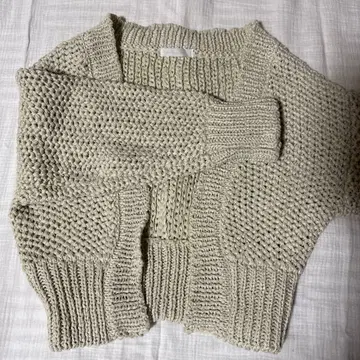 베이지 니트 가디건