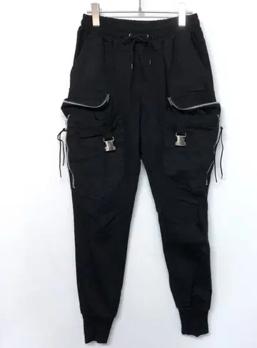 Y2K 구제 의류 기믹 이지 테이퍼드 택티컬 카고 팬츠