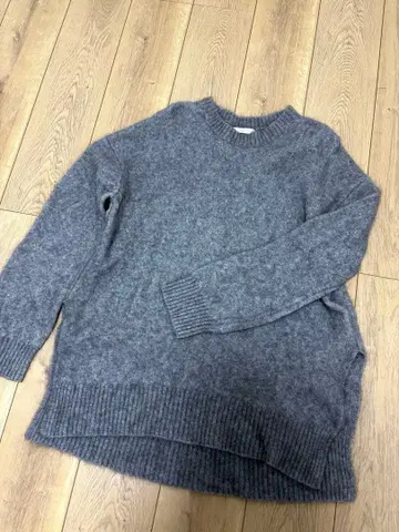 Plage 그레이 오버 사이즈 니트