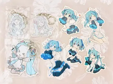 하츠네 미쿠 saki blossom  아크릴 키링 씰 세트