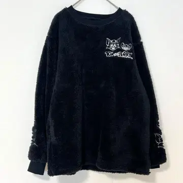 톰 & 제리 보아 크루 맨투맨 [ M ] 트레이닝복 복슬복슬 블랙