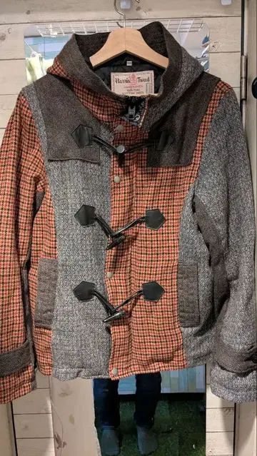 한정판! 해리스 트위드 더플 코트
