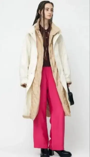 moussy 리버서블 푸퍼 롱 코트