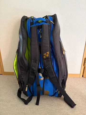 YONEX 라켓백 파랑/블랙 스트라이프 디자인