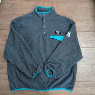 ELEMENT 플리스 자켓 그레이/터콰이즈