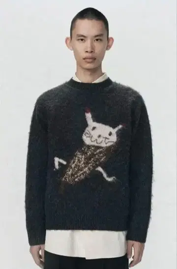 SOSHIOTSUKI ZARA 브러쉬드 인터샤 니트 M