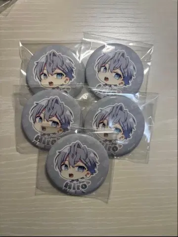 컬러풀 피치 히로 캔뱃지 5개