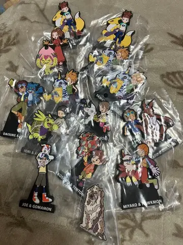 디지몬 제일복권 G상 러버 스탠드 다이스케&브이몬 묶음 판매 세트