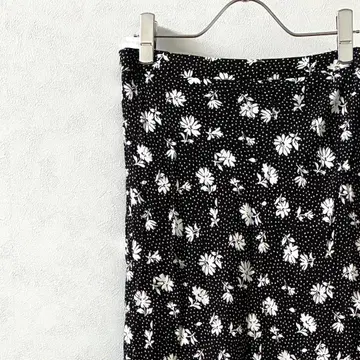 Ray BEAMS 롱 스커트 머메이드 스커트 꽃무늬 도트 무늬 안감 부착