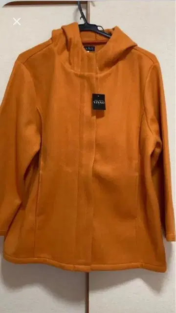 택 포함 새상품 오렌지 하프 코트 점퍼 블루종 숏코트 LL