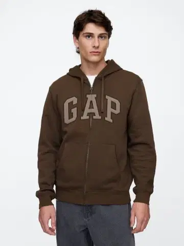 GAP 지퍼 후드티 여성용 남성용 L