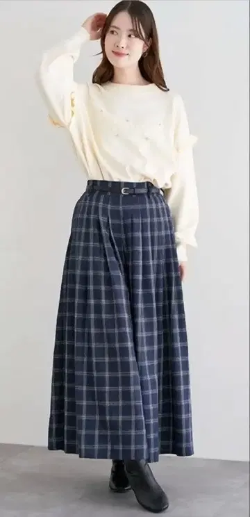 Ludic Park 벨트 와이드 팬츠