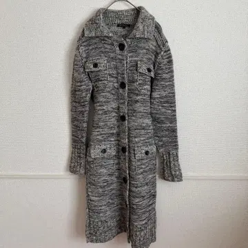 23구 롱 니트 코트 가디건 울 두꺼운 원단 니트 방한