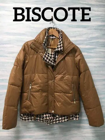 [ BISCOTE ] 점퍼 충전솜 브라운 M 사이즈
