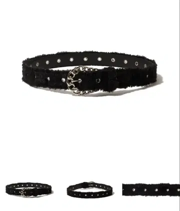 afb 퍼 벨트 블랙 M 사이즈