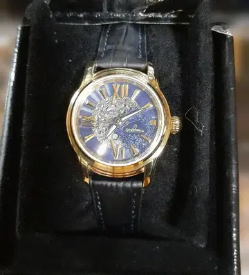 Orobianco 수동 와인딩 시계 파랑 스켈레톤