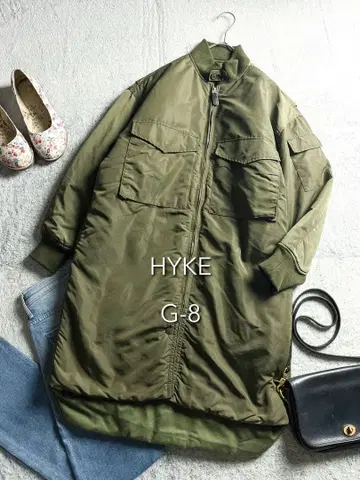 [ HYKE ] 하이크 G-8 웨프 롱 자켓 MA-1 밀리터리 코트