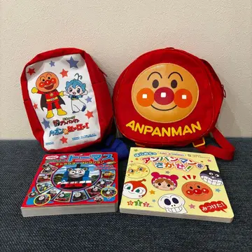 호빵맨 백팩과 그림책 세트