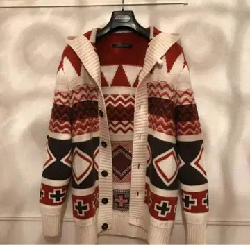 MESSAGERIE 메싸제리에 알파카 니트 후드 가디건 M