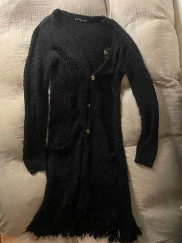 GENNARO 블랙 가디건 M 그런지 펑크