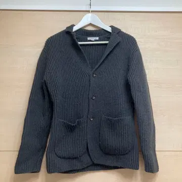 ETONNE 에토네 니트 자켓 울 100 다크 그레이