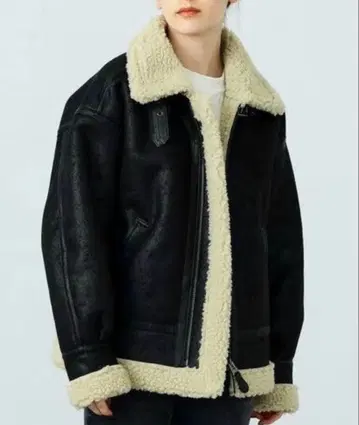 ALPHA B-3 페이크 무스탕 오버 사이즈 M 사이즈