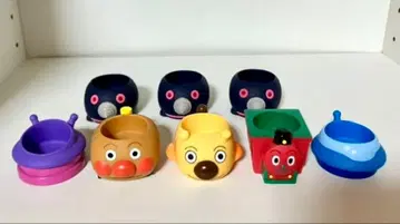 호빵맨 손가락 인형 모여라 호빵맨 탈것 세균UFO