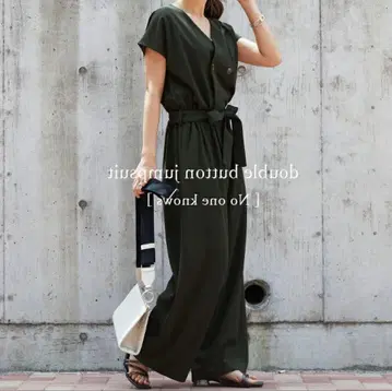 앤잇 살로펫 올인원 허리 리본 올리브