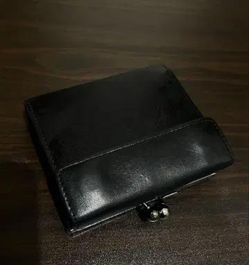 블랙 접이식 지갑 HARE