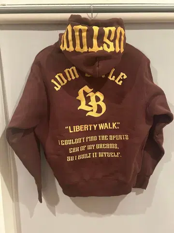 LIBERTY WALK 브라운 후드티