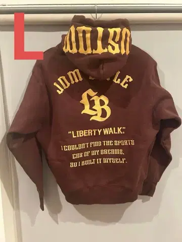 LIBERTY WALK 브라운 후드티