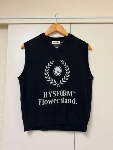 HYSFORM 플라워 스탠드 니트 베스트