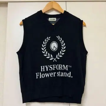 HYSFORM 플라워 스탠드 니트 베스트