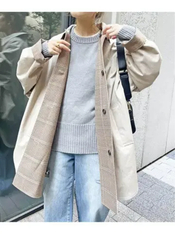 Spick & Span 2023AW 리버서블 판초 트렌치코트