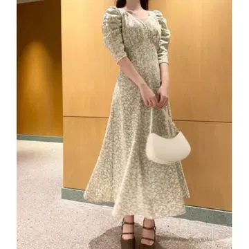 snidel Sustainable 바리에 프린트 원피스 2 L 그린